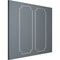 Ekena Millwork 28-in. W x 72-in. H Reeded Acanthus Leaf Panel Moulding Kit Double Panel PMLKJA28X72B - alternate 9